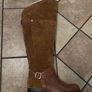 Naturalizer Brown Suede Over the Knee Boots